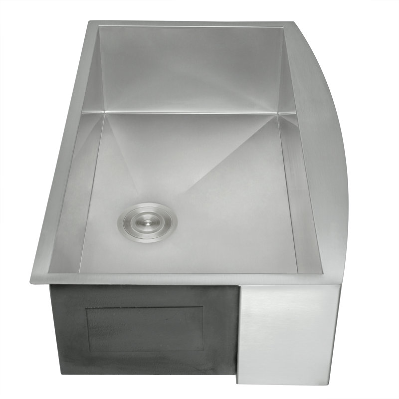 AKDY 33" x 22" Farmhouse Kitchen Sink with Dish Grid and Drain Strainer